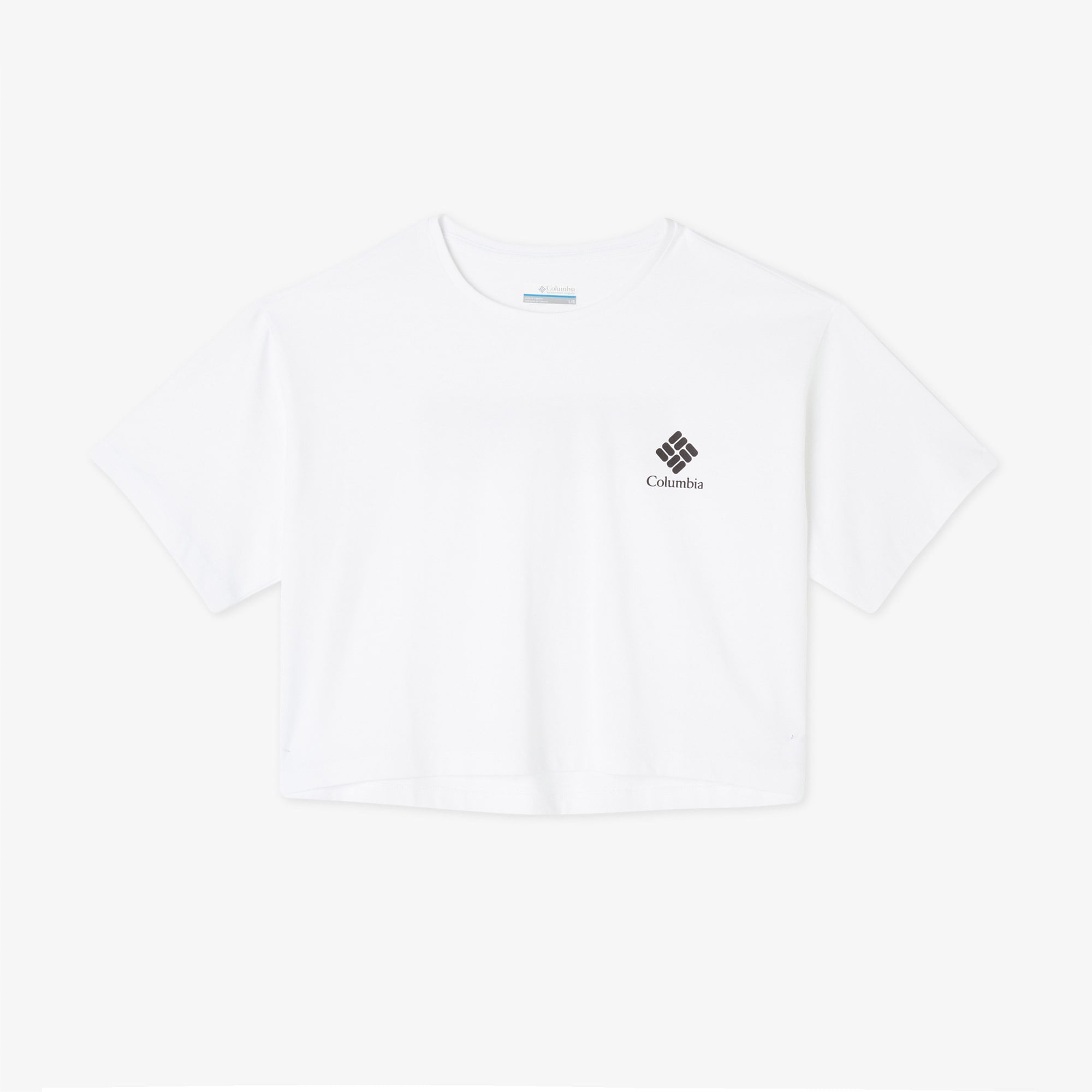 Columbia Framed Halftone Logo Kadın Beyaz T-Shirt