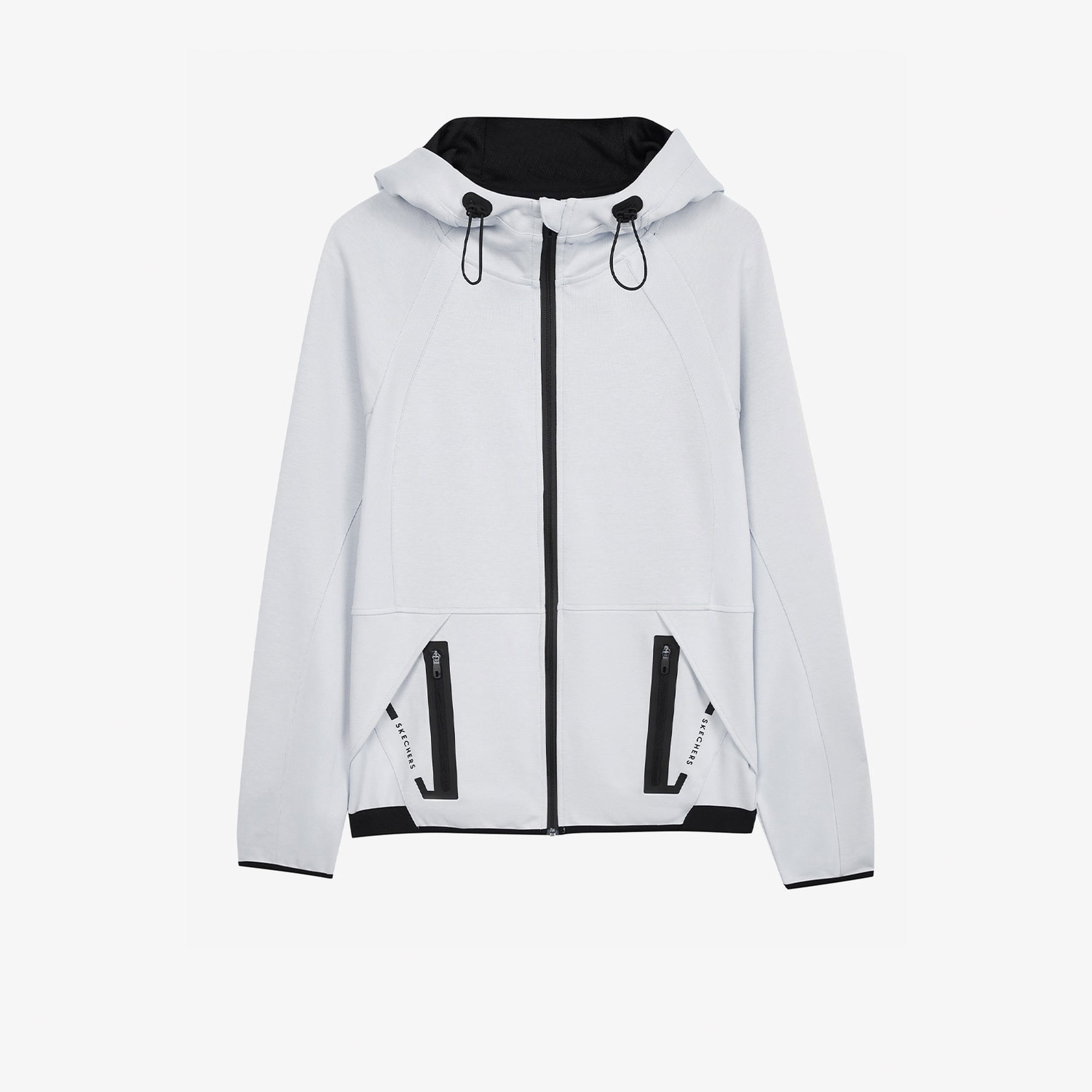 Skechers 2Xi-Lock Full Zip Erkek Gri Günlük Sweatshirt