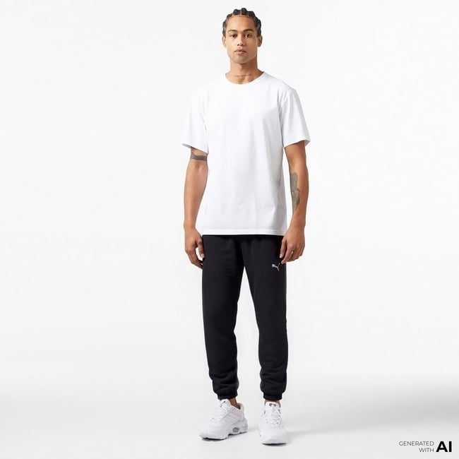  Puma Essentials Erkek Siyah Günlük Eşofman Altı