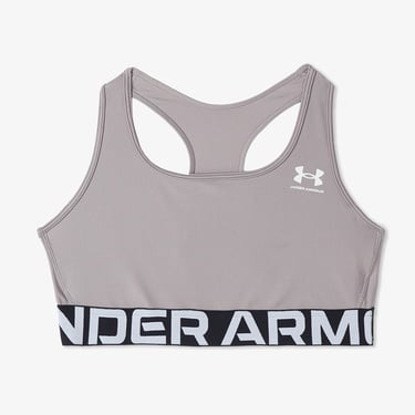  Under Armour Heat Gear Mid Kadın Gri Antrenman Bra
