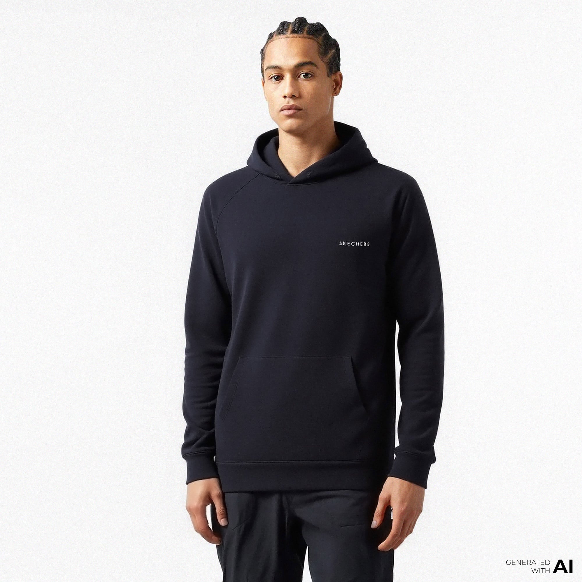 Skechers Scuba Coll Erkek Siyah Günlük Sweatshirt