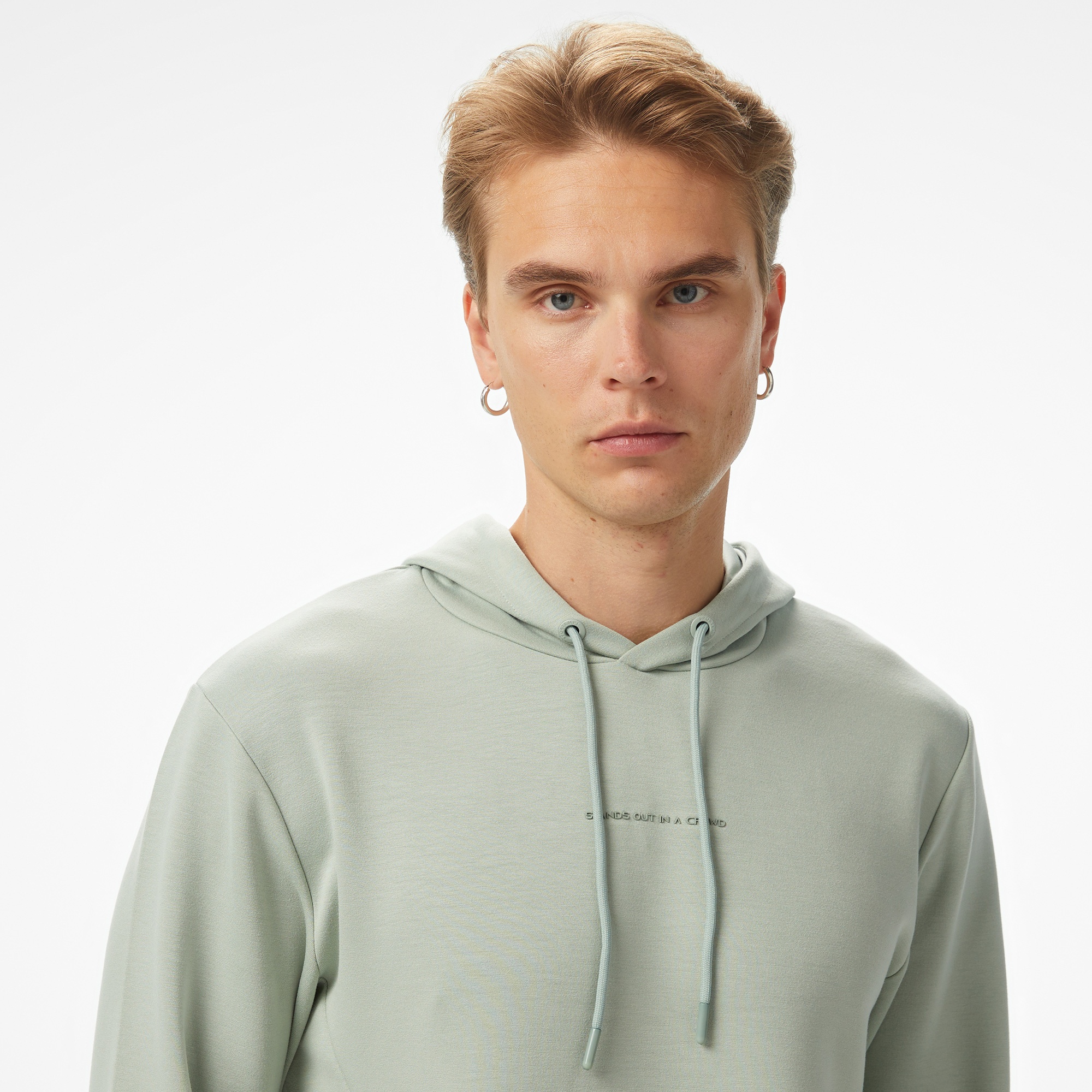 Sportempt Stm319 Erkek Yeşil Sweatshirt