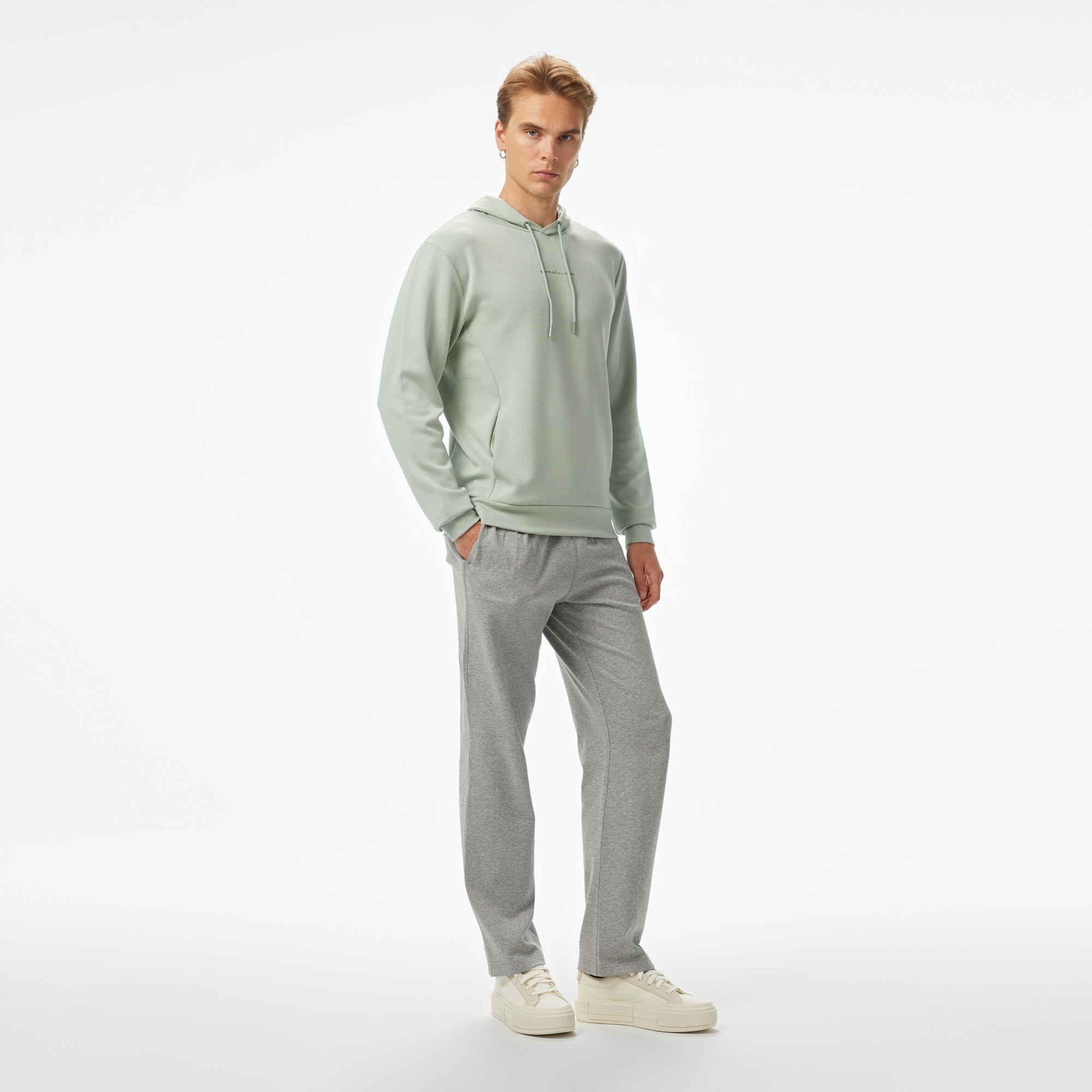 Sportempt Stm319 Erkek Yeşil Sweatshirt