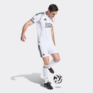  adidas Beşiktaş JK 25/26 Erkek Beyaz İç Saha Futbol Şortu