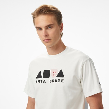  Anta Skate Culture SS Unisex Beyaz T-Shirt