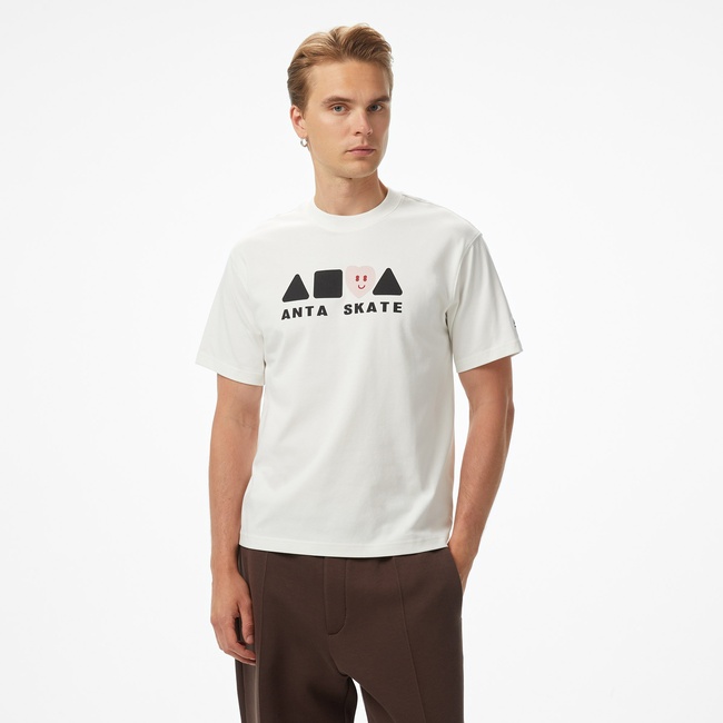  Anta Skate Culture SS Unisex Beyaz T-Shirt