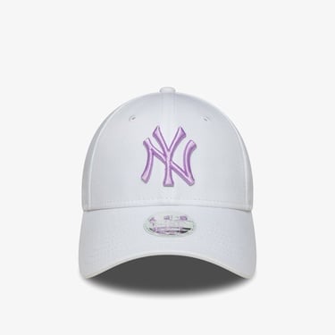  New Era MLB League Essentials New York Yankees  9Forty Kadın Beyaz Şapka