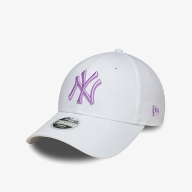  New Era MLB League Essentials New York Yankees  9Forty Kadın Beyaz Şapka