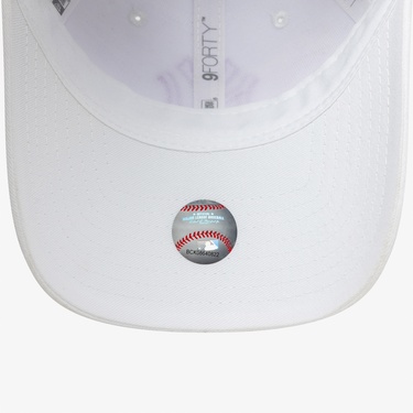  New Era MLB League Essentials New York Yankees  9Forty Kadın Beyaz Şapka
