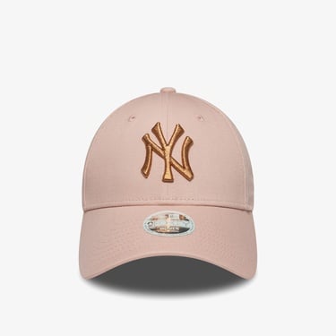  New Era Metallic 9Forty New York Yankees Kadın Pembe Şapka