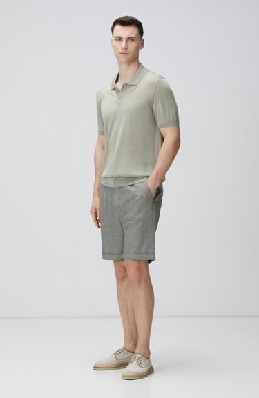  Network Erkek Limited Haki İpek Karışımlı Triko Kazak