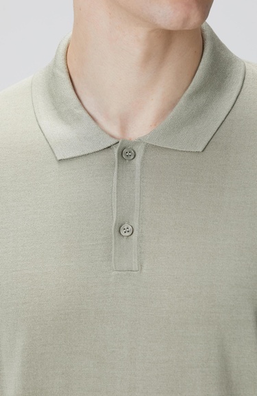  Network Erkek Limited Haki İpek Karışımlı Triko Kazak