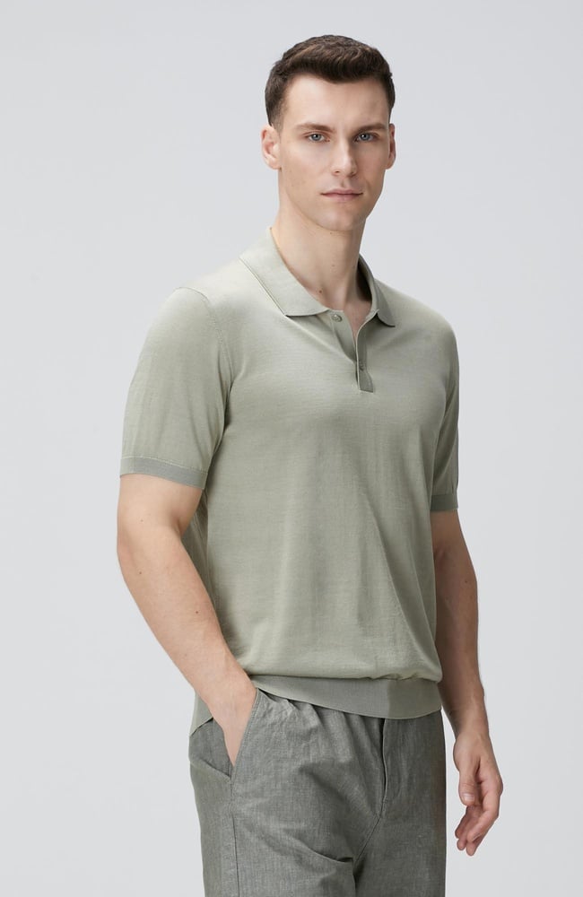  Network Erkek Limited Haki İpek Karışımlı Triko Kazak