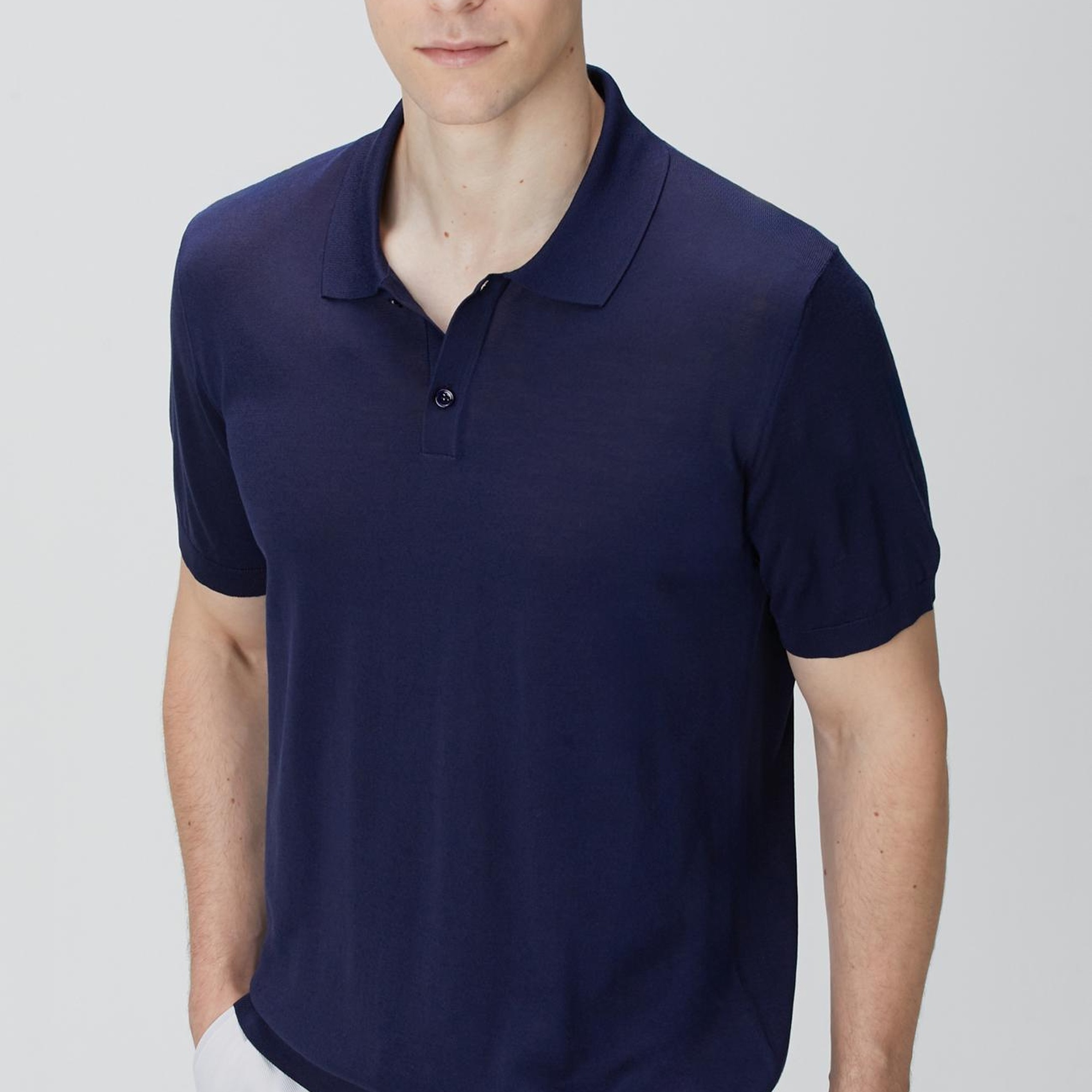 Network Erkek Limited Lacivert İpek Karışımlı Triko Kazak