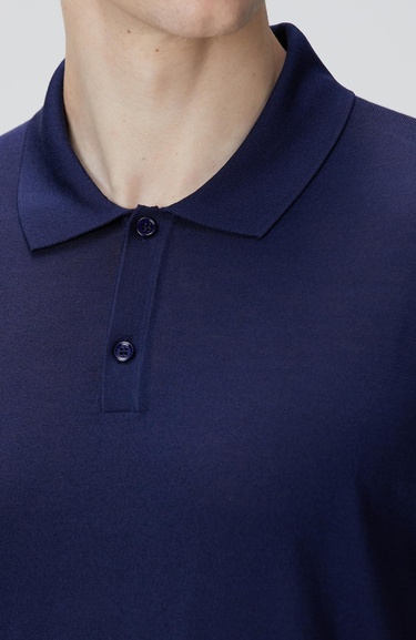  Network Erkek Limited Lacivert İpek Karışımlı Triko Kazak