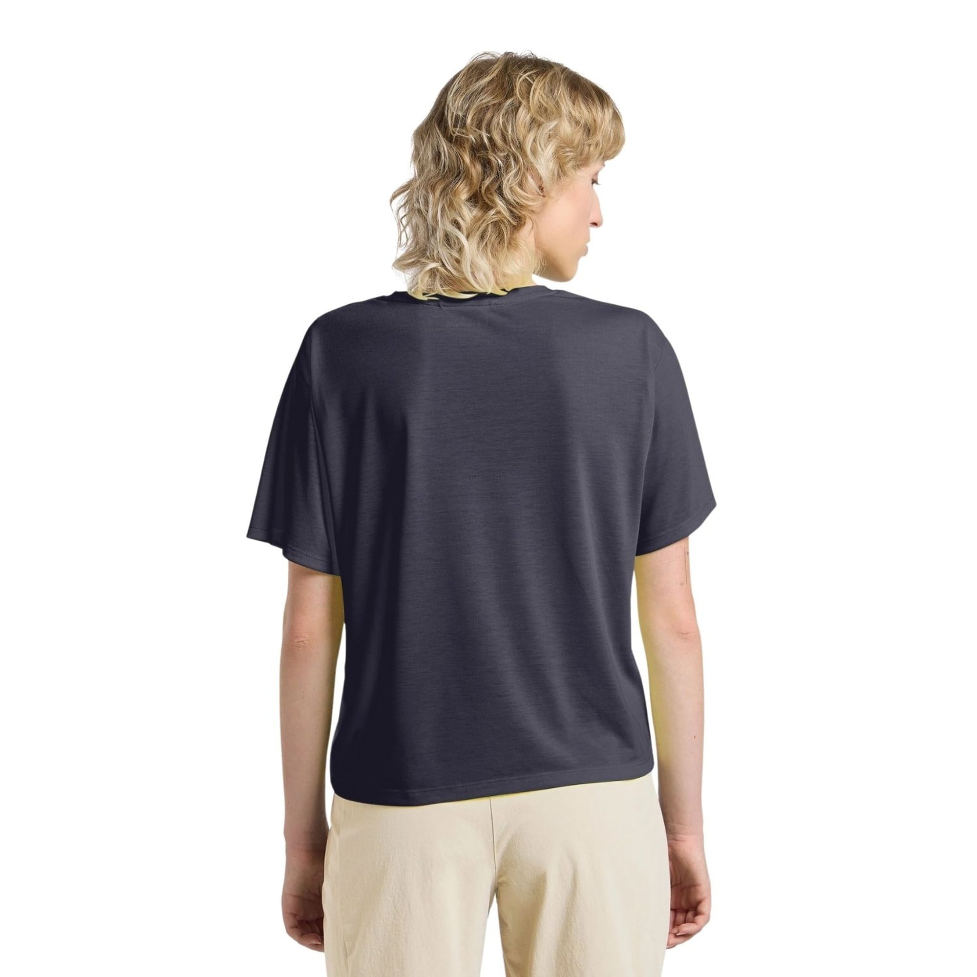 Jack Wolfskin Vonnan Crop T Kadın Mavi Tişört