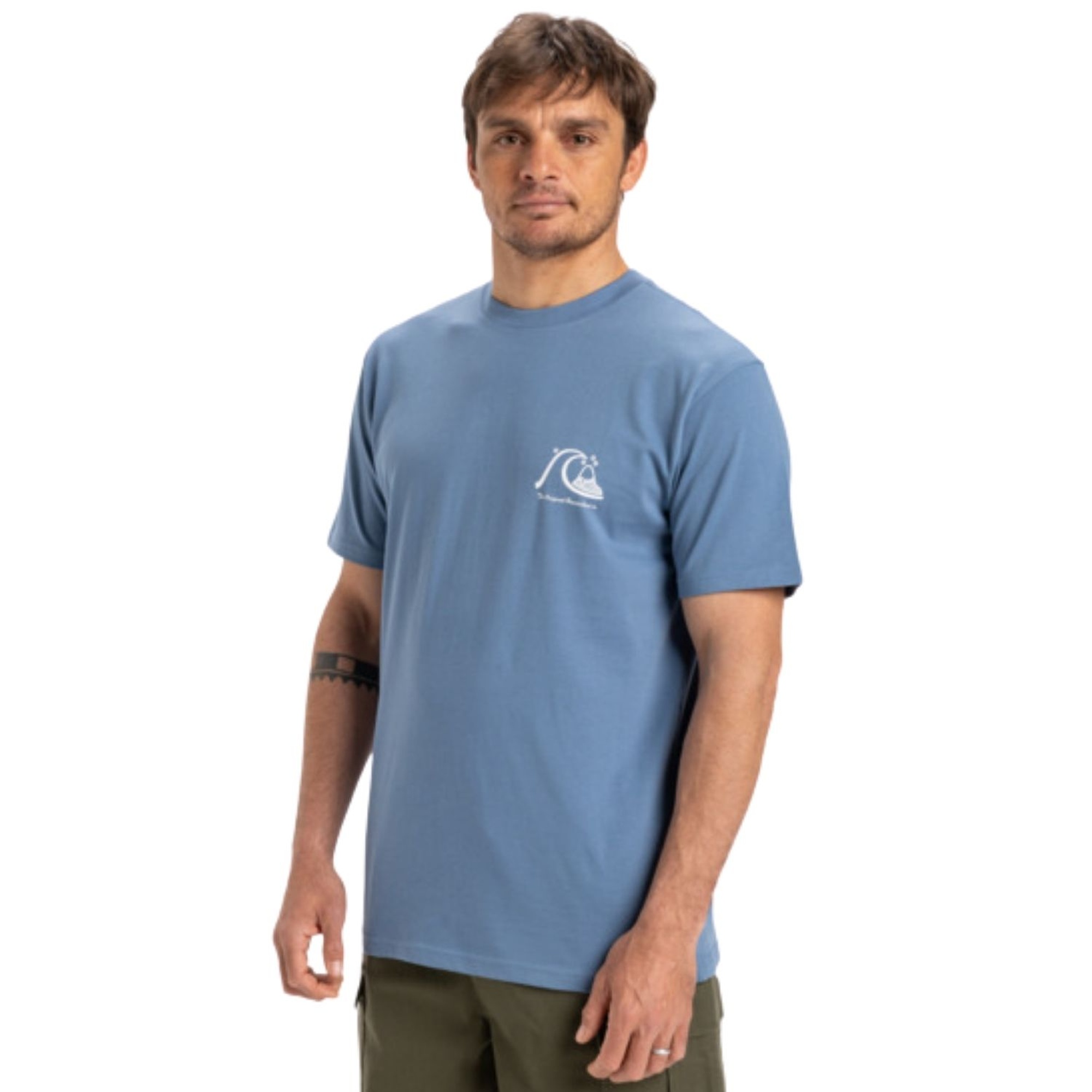 Quiksilver Evo Original Bs Erkek Mavi Tişört