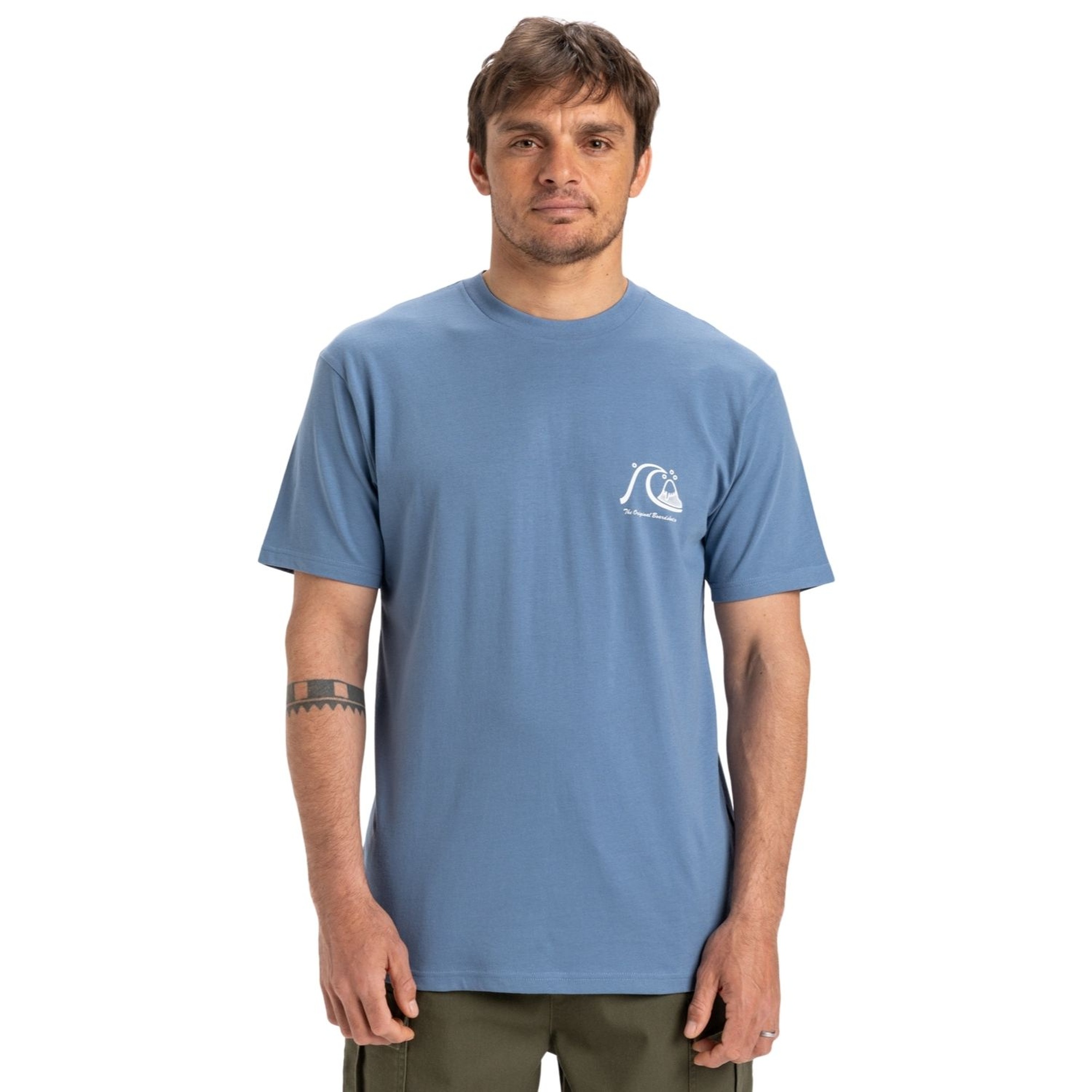 Quiksilver Evo Original Bs Erkek Mavi Tişört