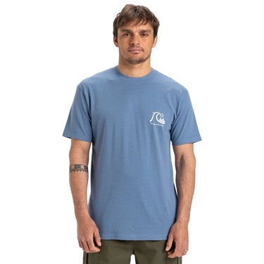  Quiksilver Evo Original Bs Erkek Mavi Tişört