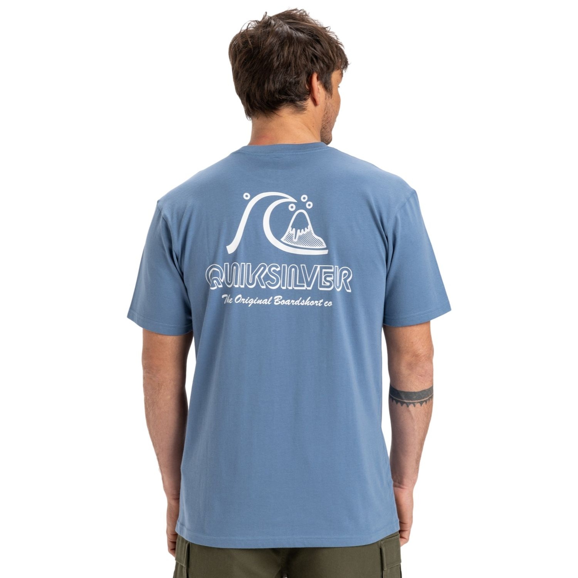 Quiksilver Evo Original Bs Erkek Mavi Tişört