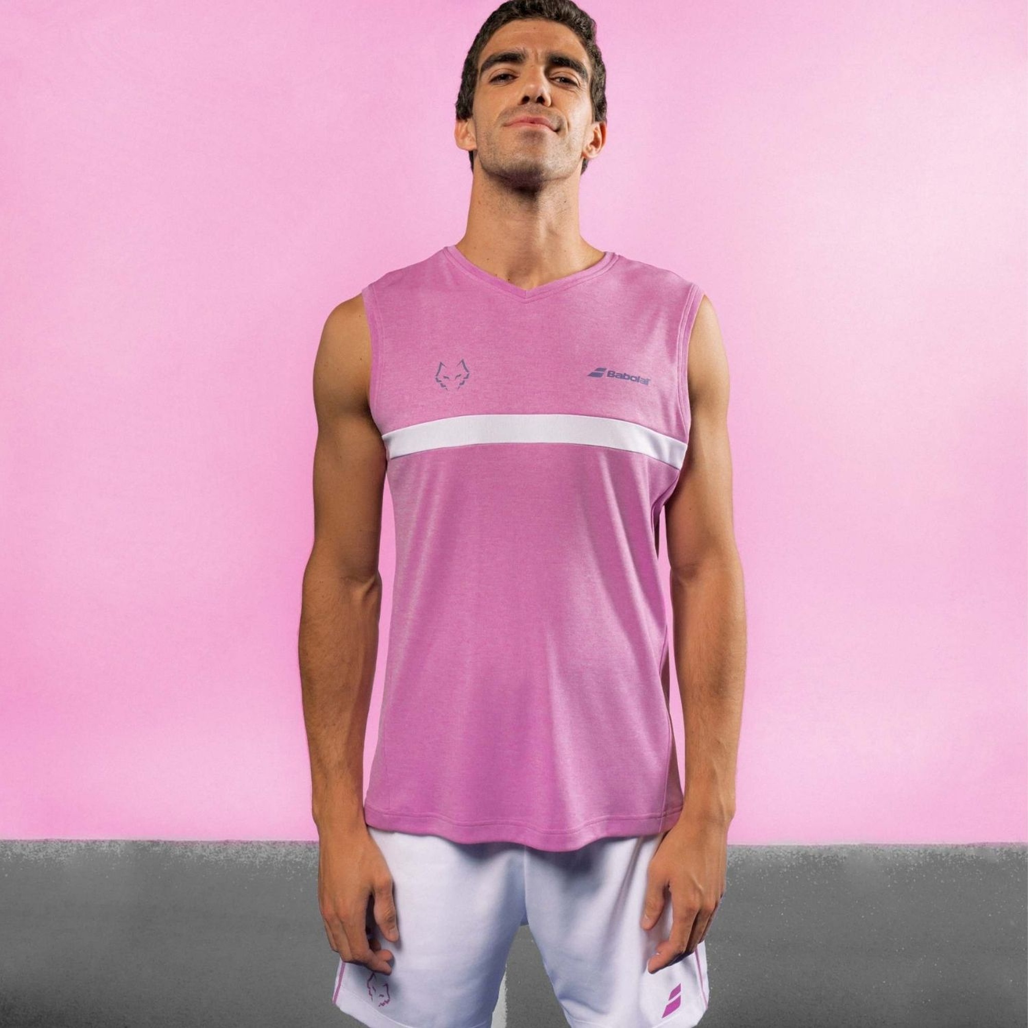 Babolat Muscle Tank J. Lebron Erkek Pembe Tişört