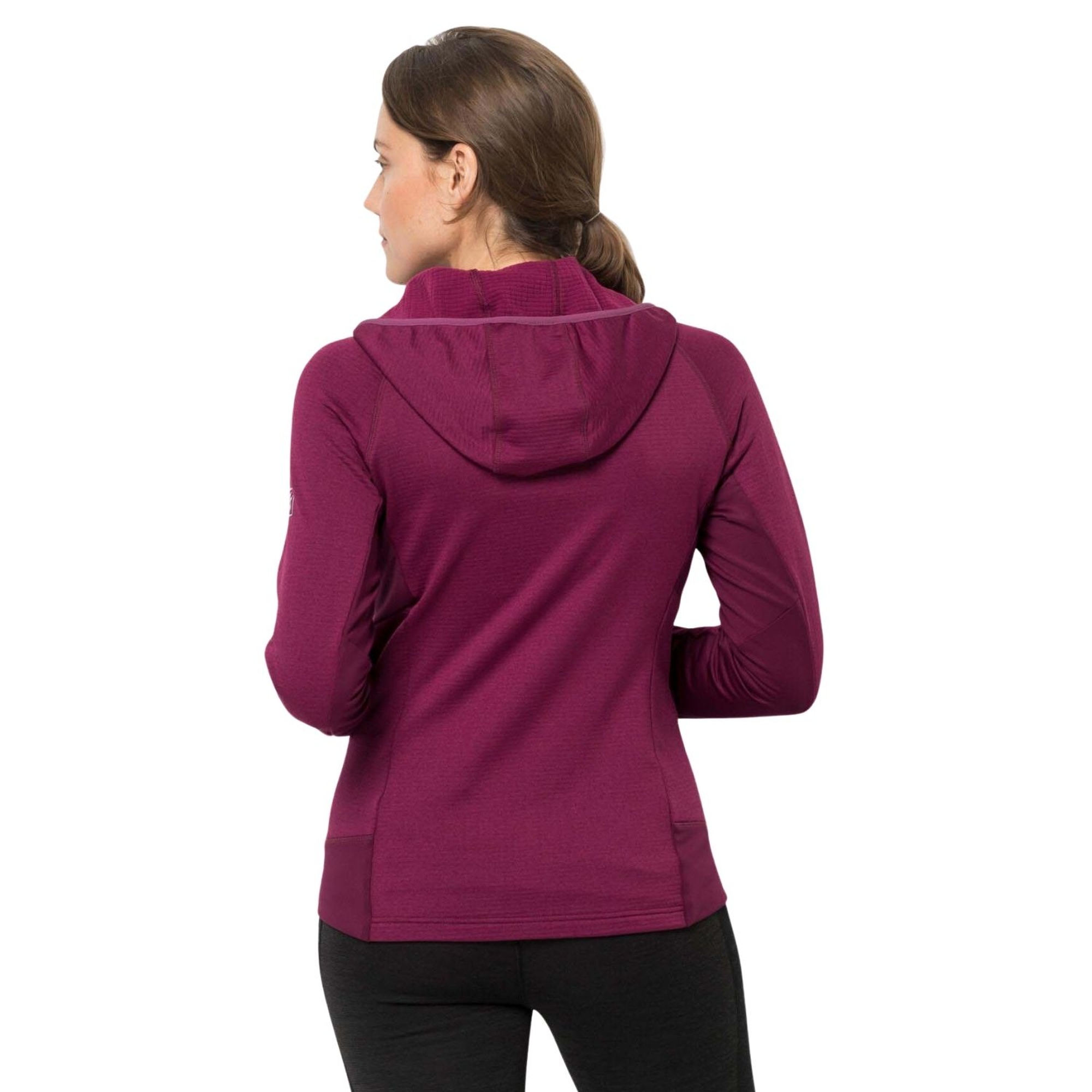 Jack Wolfskin Hydro Grid Fleece Kadın Mor Outdoor Ceketi