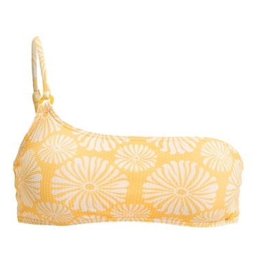  Roxy Tropical Tile Assymetric Bra Kadın Sarı Bikini Üst