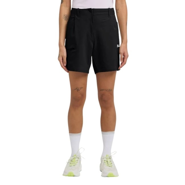  Jack Wolfskin Prelight Stride Shorts Kadın Siyah Şort