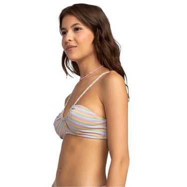  Roxy Wavy Stripe Fashion Bralette Kadın Bikini Üst