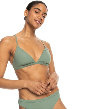  Roxy Pro The Cut Back Fixedtri Kadın Yeşil Bikini Üst