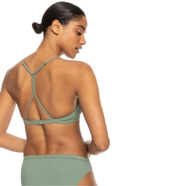  Roxy Pro The Cut Back Fixedtri Kadın Yeşil Bikini Üst