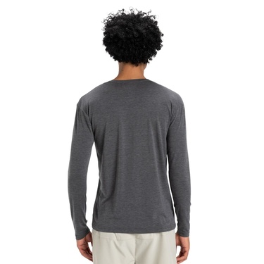  Quiksilver Coastal Run Ls Erkek Gri Tişört