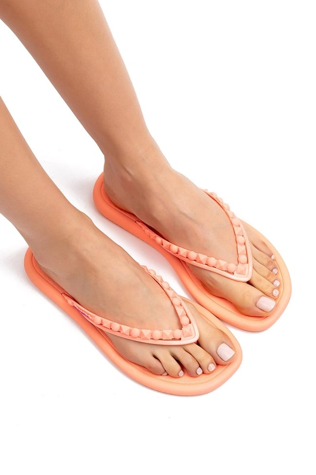  Meu Sol Kadın Parmak Arası Terlik  Açık Pudra 35/42