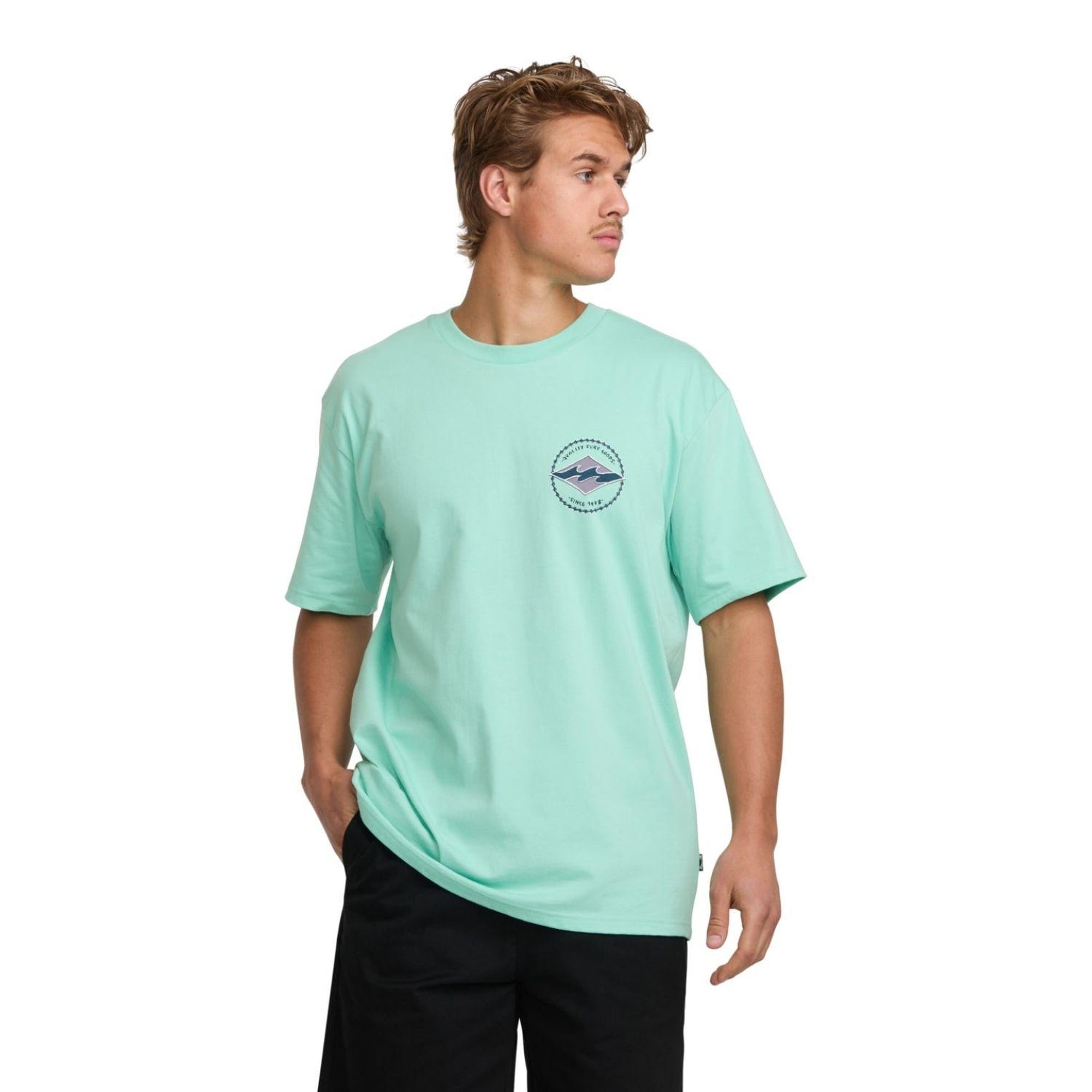 Billabong Rotor Diamond Regular Erkek Yeşil Tişört