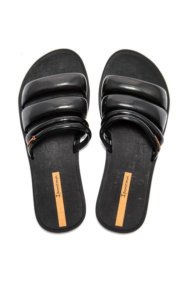  Puffer Tiras Kadın Terlik Siyah 35/42