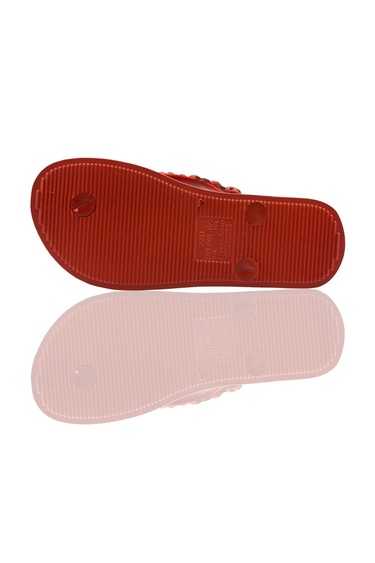  Ladybug Çocuk Parmak Arası Terlik Siyah Kırmızı 30/35