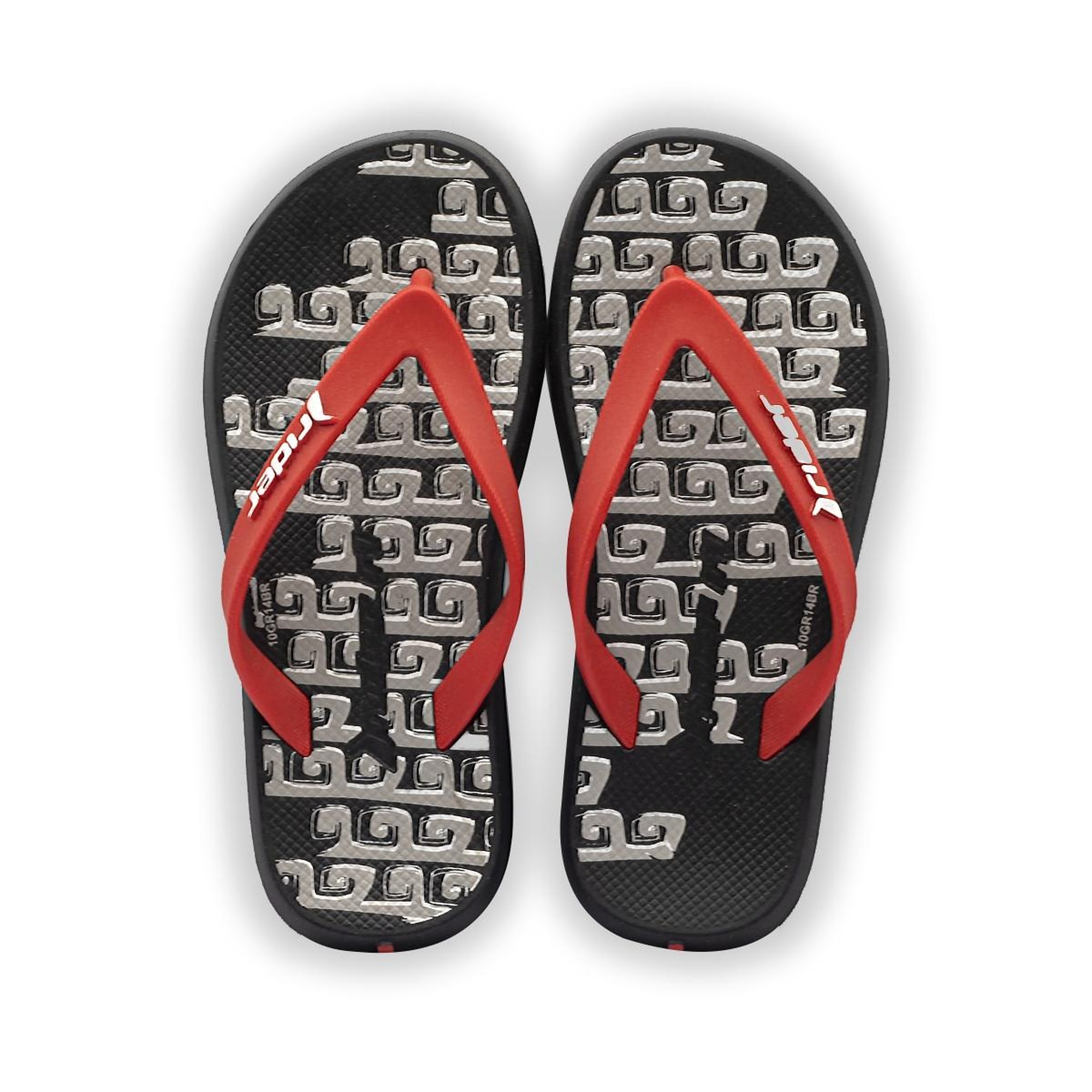 R1 Energy II Çocuk Parmak Arası Terlik Siyah Kırmızı 26/38