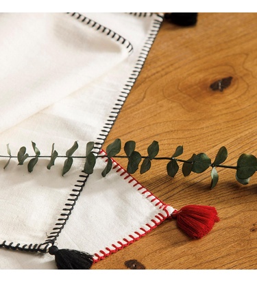  ORADEA PÜSKÜLLÜ RUNNER SİYAH 45X145