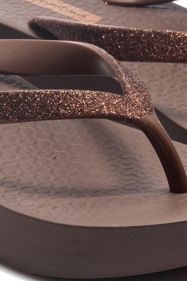  Mesh Chic Kadın Parmak Arası Terlik Kahverengi 35/40