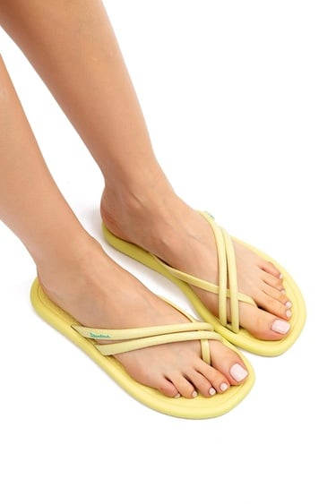  Meu Sol Rasteria Kadın Parmak Arası Terlik Sarı 37/42