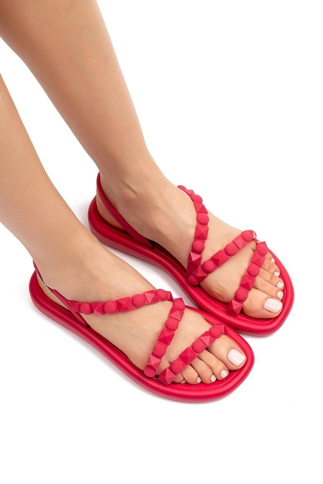  Meu Sol Flatform Kadın Sandalet Nar Çiçeği 35/42