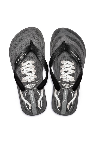  Cls IV Çocuk Parmak Arası Terlik Gri Siyah 25/34