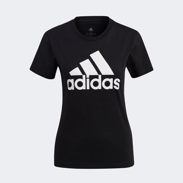  adidas Loungwear Essentials Logo Kadın Siyah Günlük T-Shirt