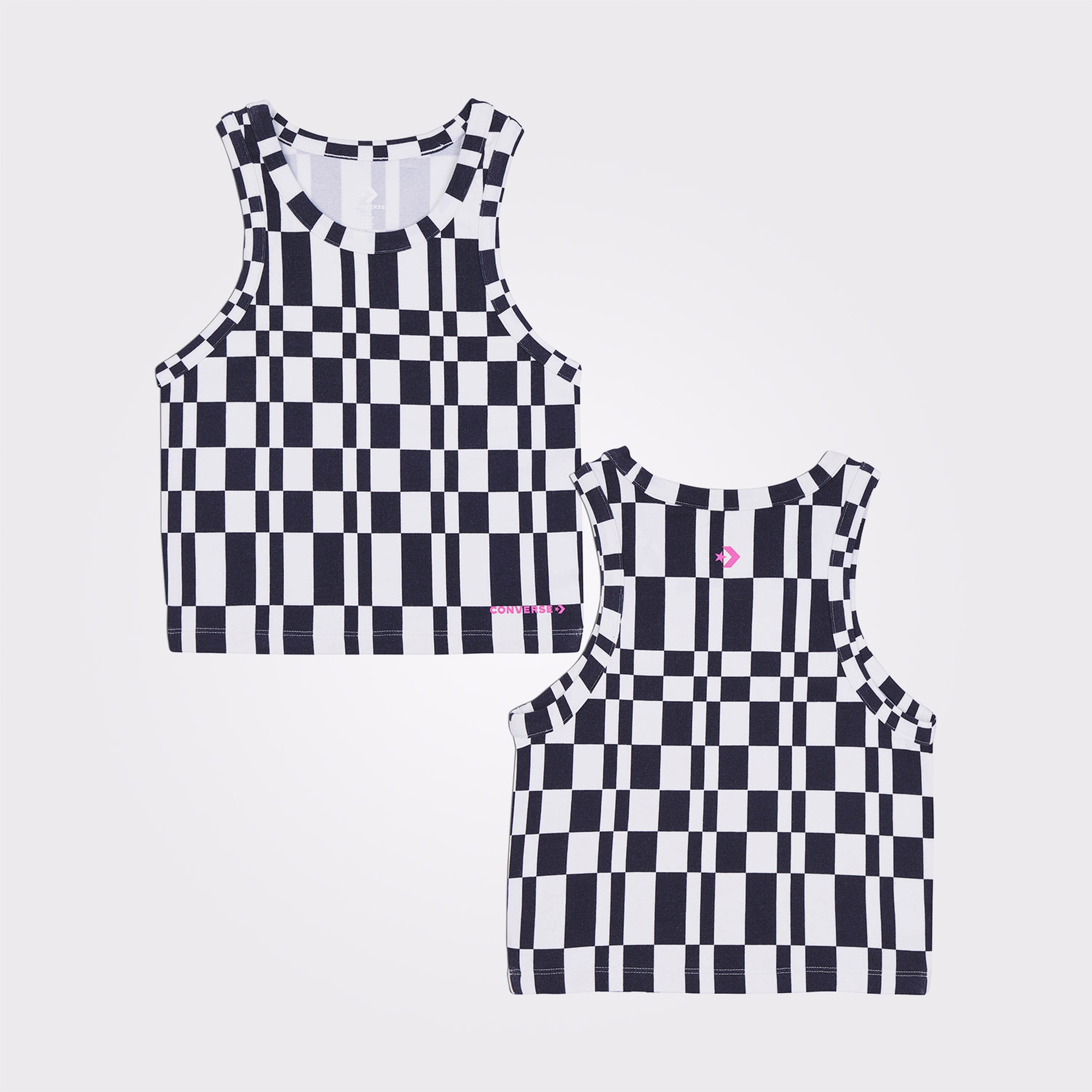 Converse Checkered Slim Fit Kadın Renkli Top