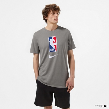  Nike Dri-Fit Team Erkek Gri T-Shirt