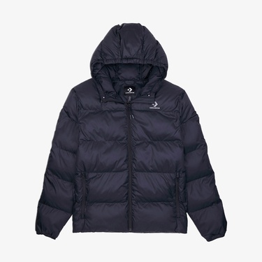  Converse Erkek Kapüşonlu Lacivert Şişme Mont