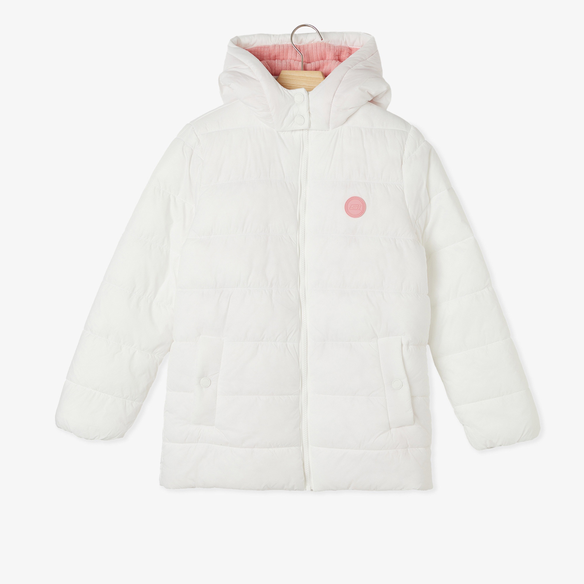 Skechers G Outerwear Padded Çocuk Beyaz Ceket