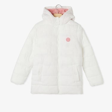  Skechers G Outerwear Padded Çocuk Beyaz Ceket