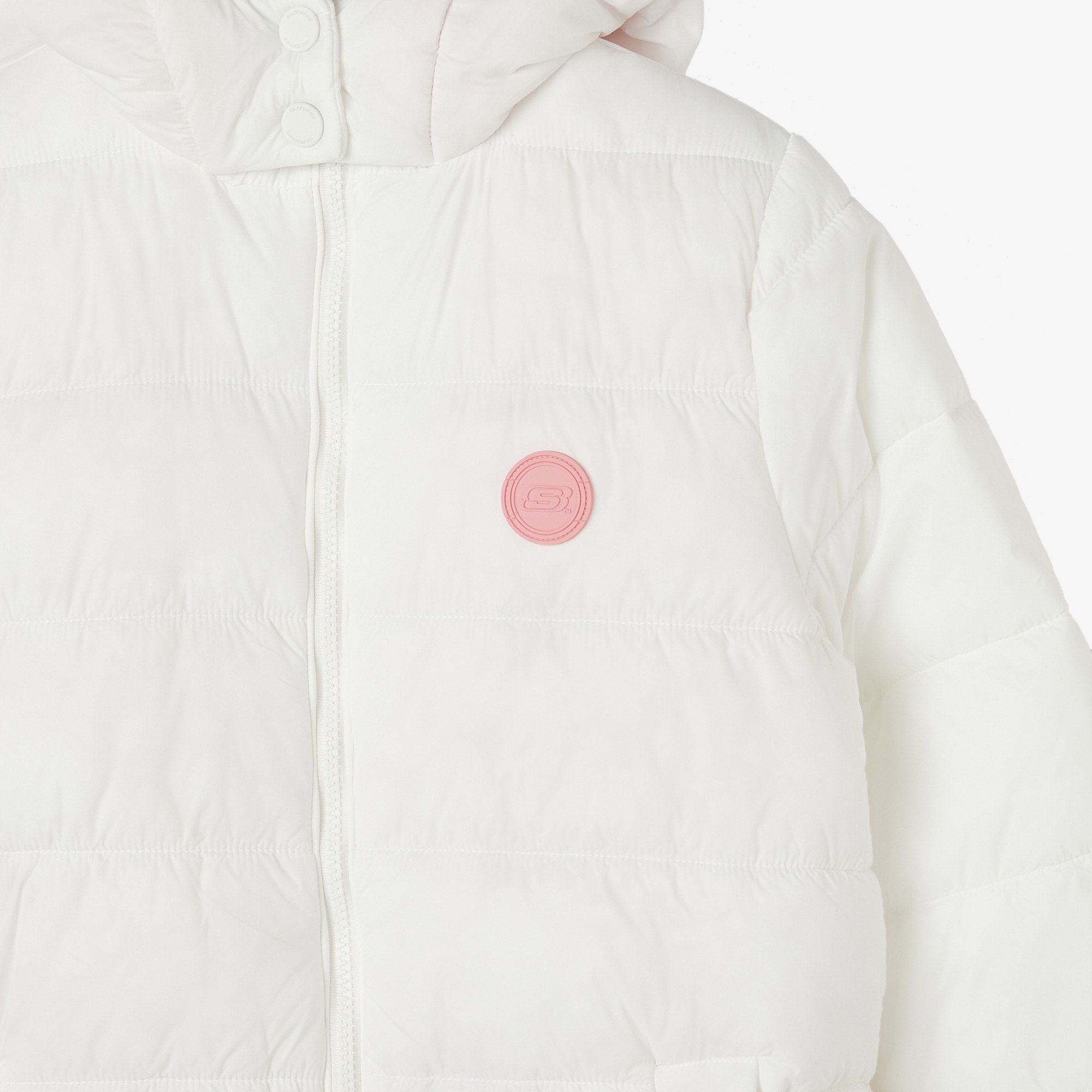 Skechers G Outerwear Padded Çocuk Beyaz Ceket