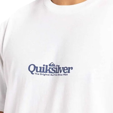  Quiksilver Fineline Erkek Beyaz Tişört